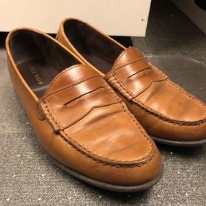 Cole Haan Tan Penny Loafers